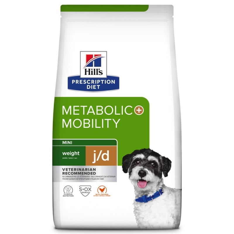 Ração para cães pequenos com excesso de peso - Hill's PD Metabolic + Mobility Mini