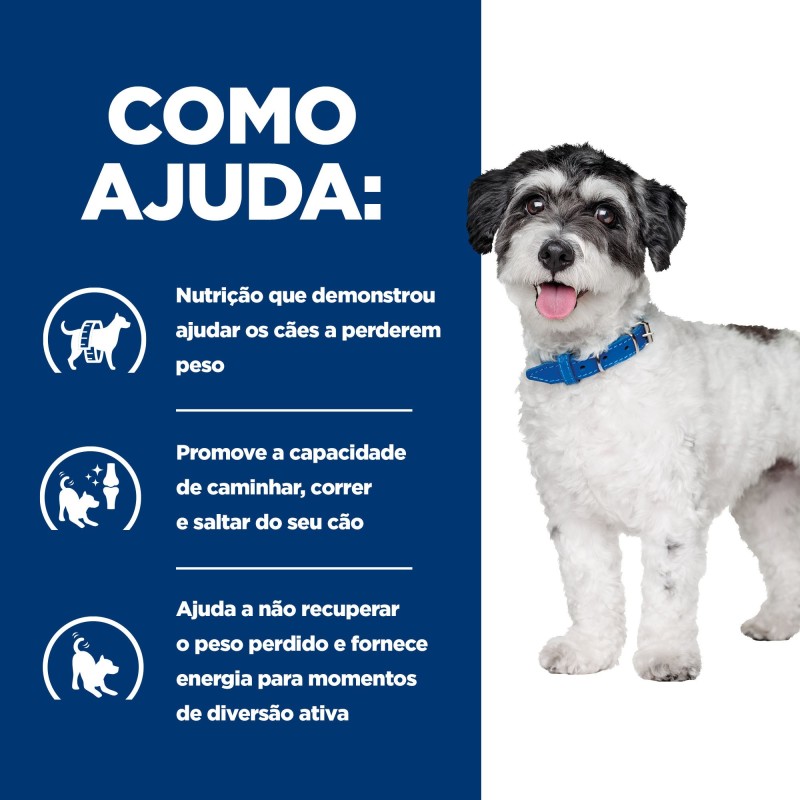 Ração para cães pequenos com excesso de peso - Hill's PD Metabolic + Mobility Mini