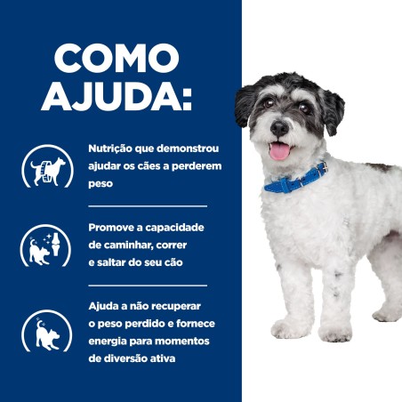 Ração para cães pequenos com excesso de peso - Hill's PD Metabolic + Mobility Mini