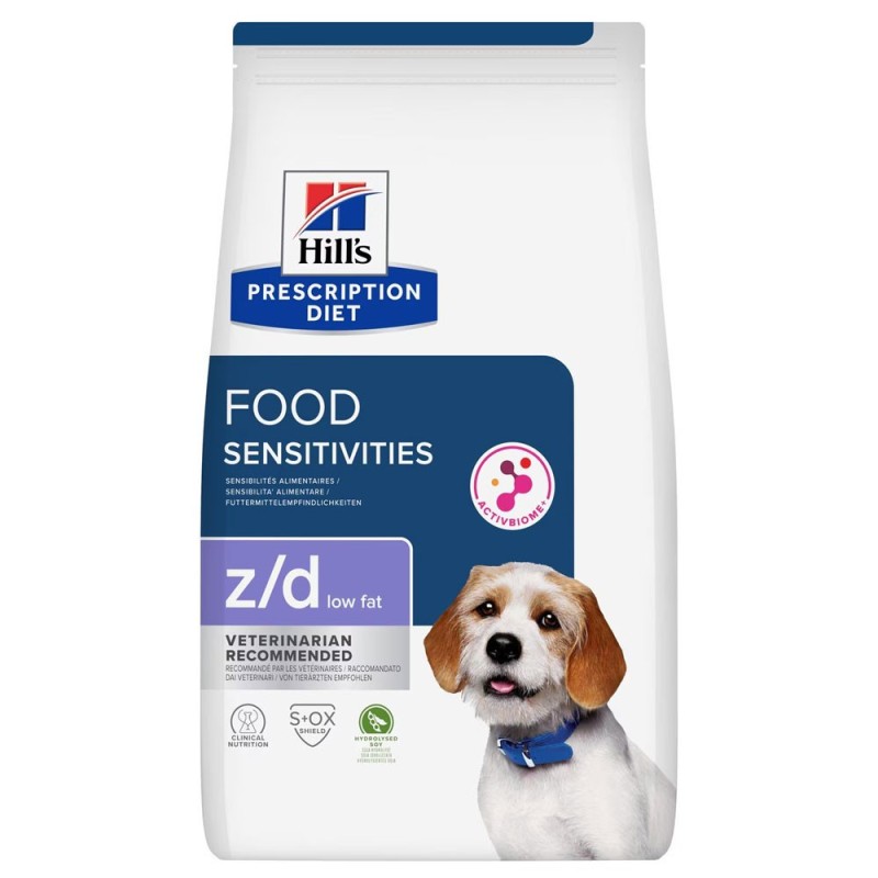 Hill's PD Food Sensitivities Low Fat z/d - Ração seca para cão
