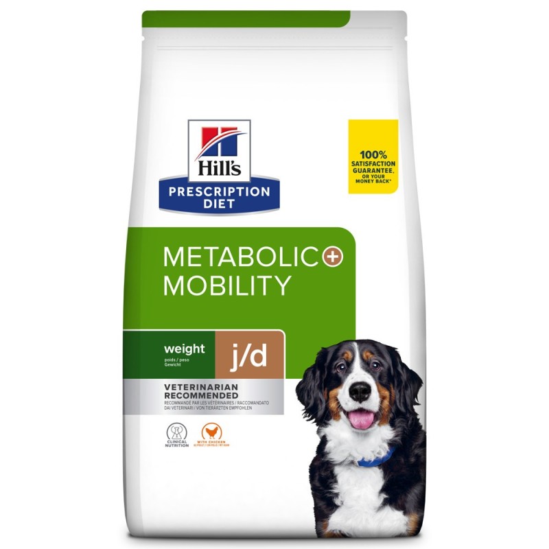 Ração para cão para perda de peso e mobilidade - Hill's Metabolic + Mobility j/d