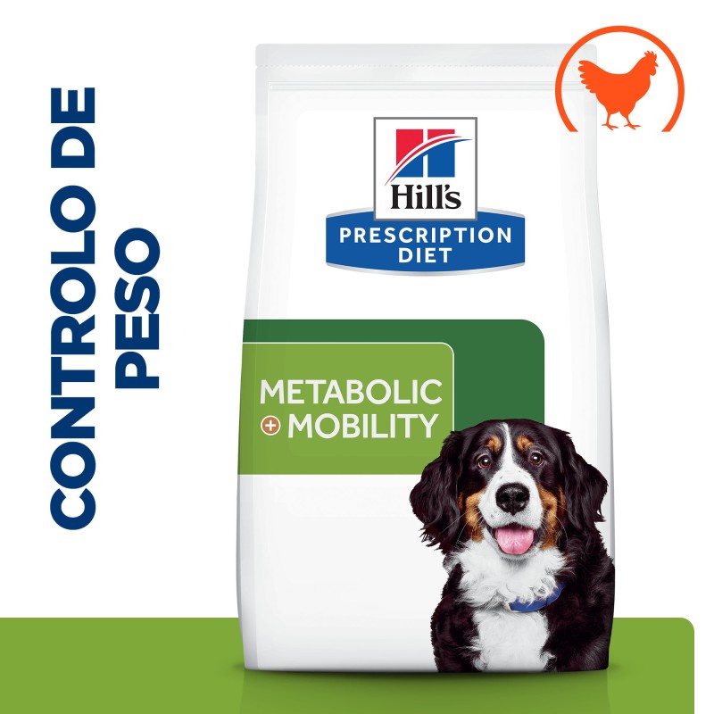 Ração para cão para perda de peso e mobilidade - Hill's Metabolic + Mobility j/d
