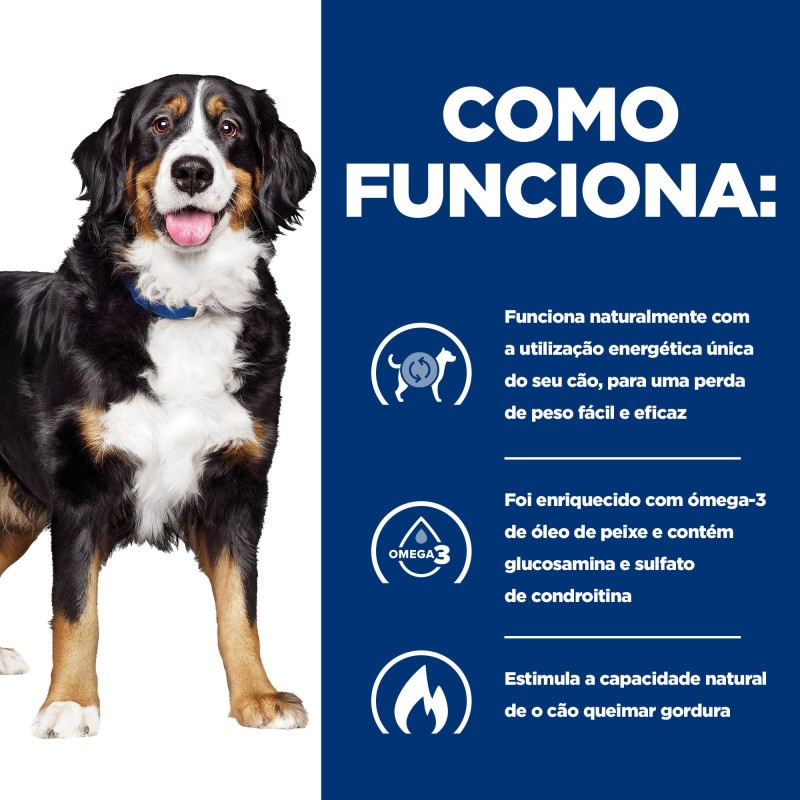 Ração para cão para perda de peso e mobilidade - Hill's Metabolic + Mobility j/d