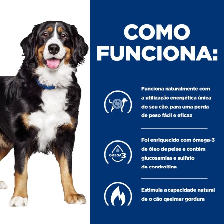 Ração para cão para perda de peso e mobilidade - Hill's Metabolic + Mobility j/d