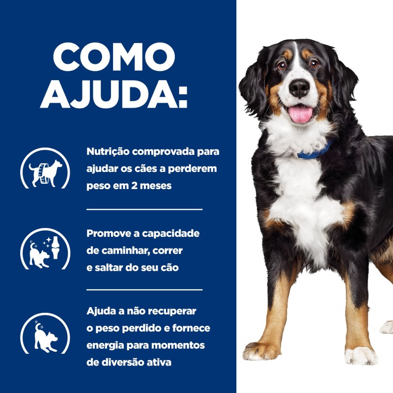 Ração para cão para perda de peso e mobilidade - Hill's Metabolic + Mobility j/d