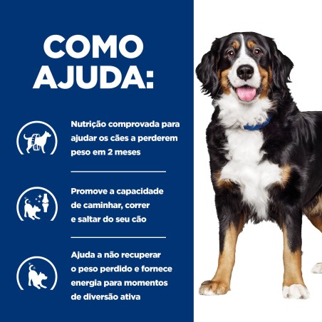 Ração para cão para perda de peso e mobilidade - Hill's Metabolic + Mobility j/d