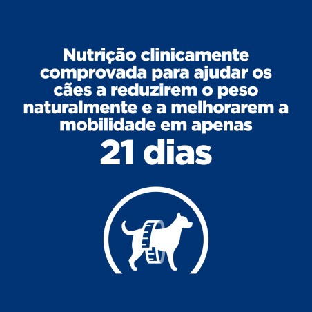 Ração para cão para perda de peso e mobilidade - Hill's Metabolic + Mobility j/d