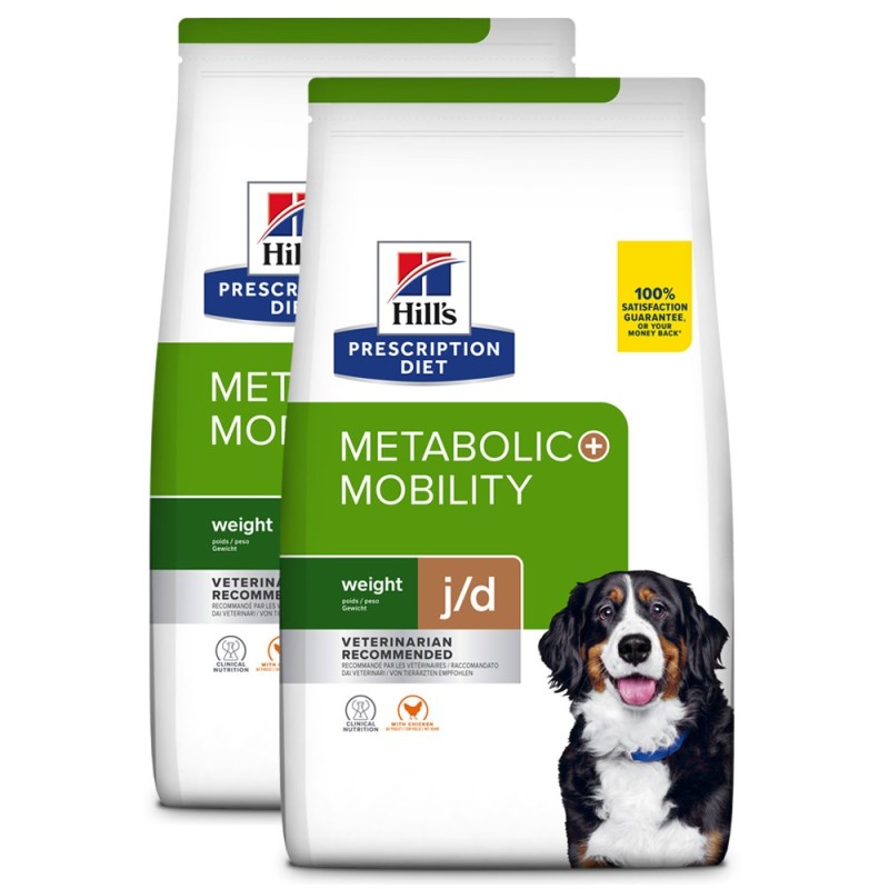 Ração para cão para perda de peso e mobilidade - Hill's Metabolic + Mobility j/d