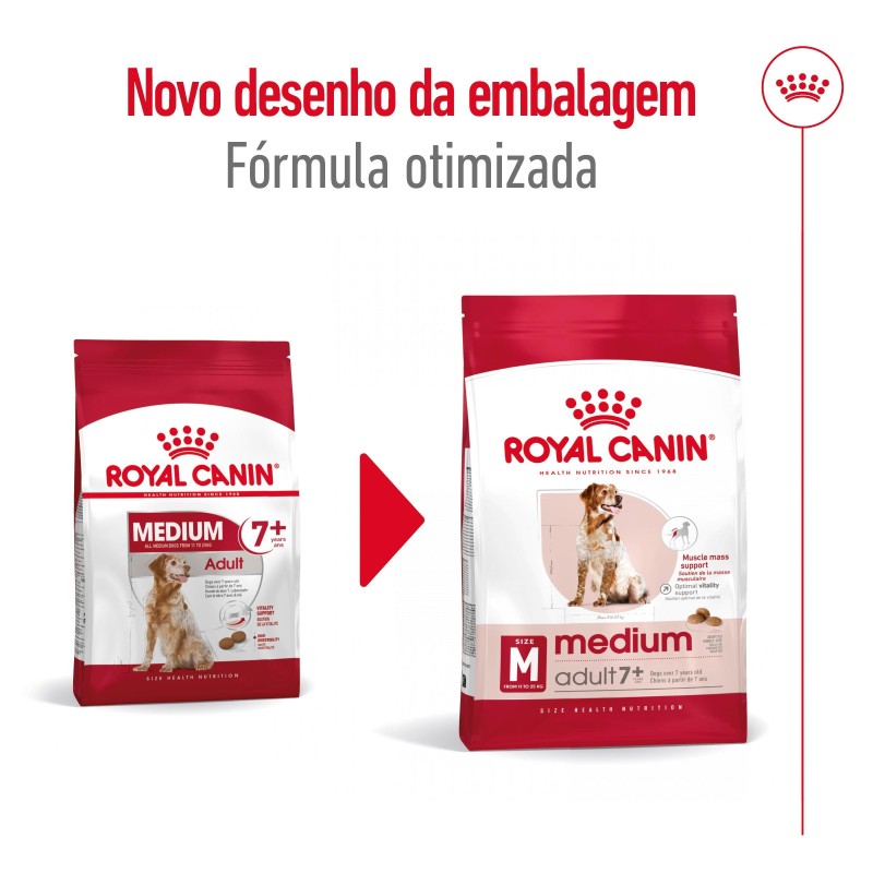 Ração para cão Royal Canin Medium Adult 7+