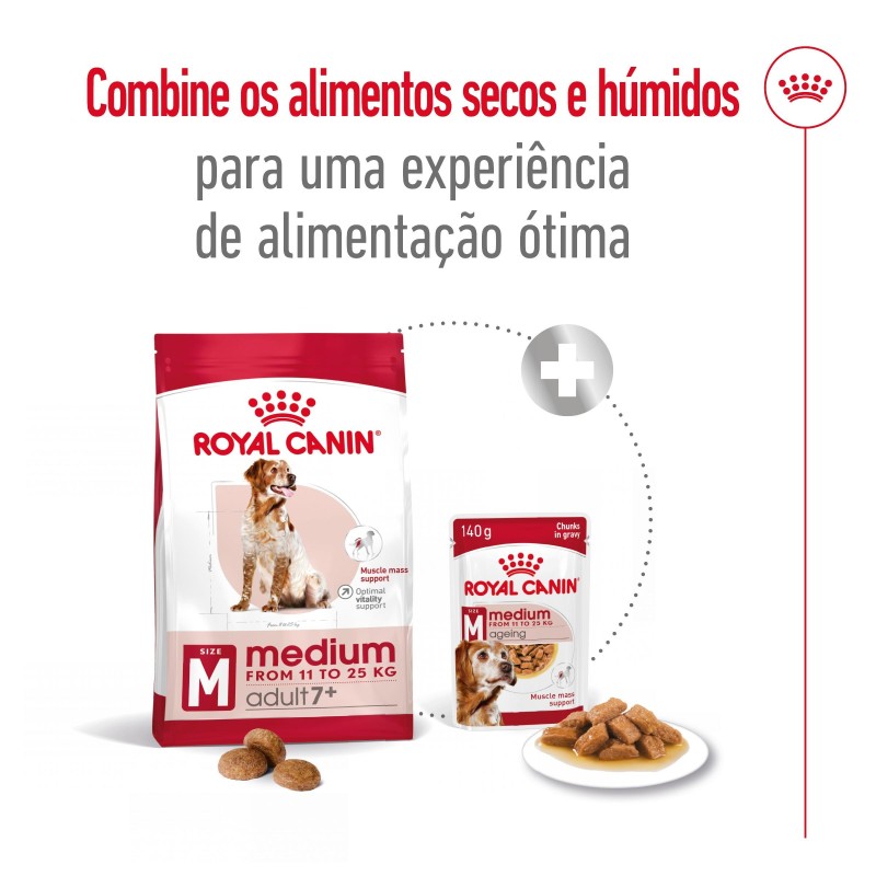 Ração para cão Royal Canin Medium Adult 7+