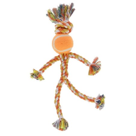 Boneco de cordas com bola de ténis
