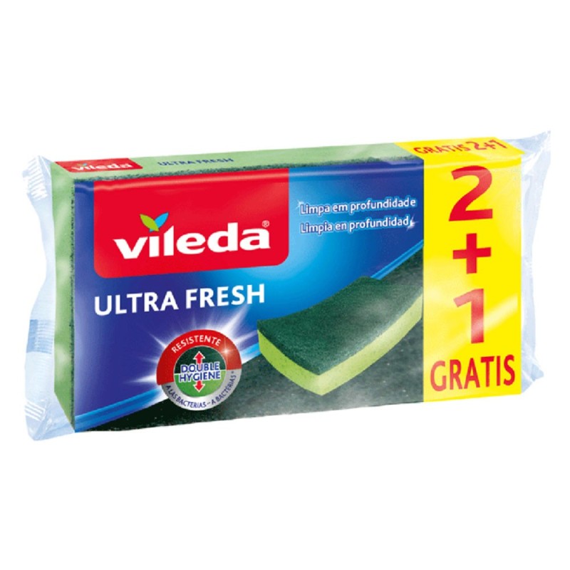 Esfregão esponja Ultra Fresh com tratamento antibacteriano - Vileda