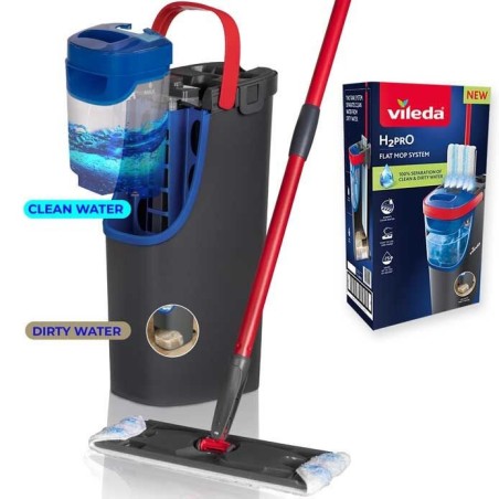 Sistema de mopa H2prO com separação de água limpa/suja - Vileda