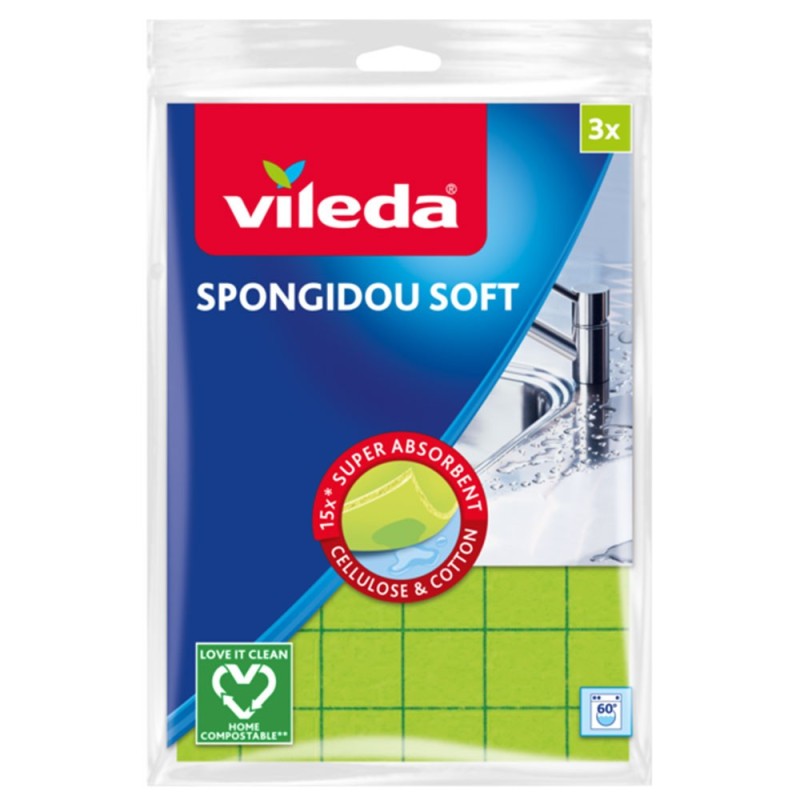 Pano esponja mágico triplo superabsorvente - Vileda