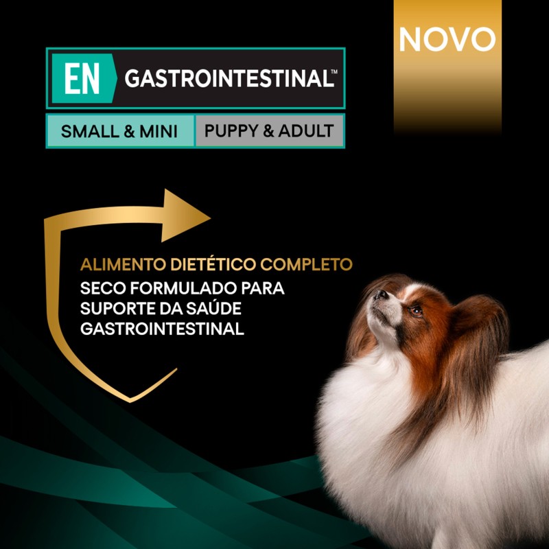 Ração para cão com distúrbios digestivos - Pro Plan EN Gastrointestinal Small & Mini
