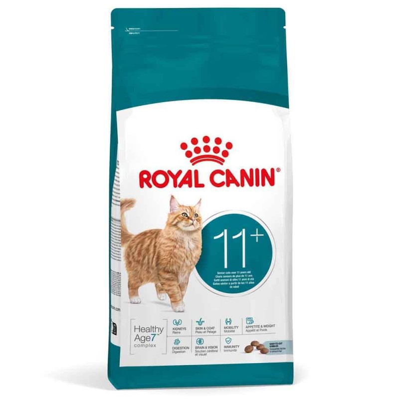 Ração seca para gato com mais de 11 anos - Royal Canin Ageing 11+