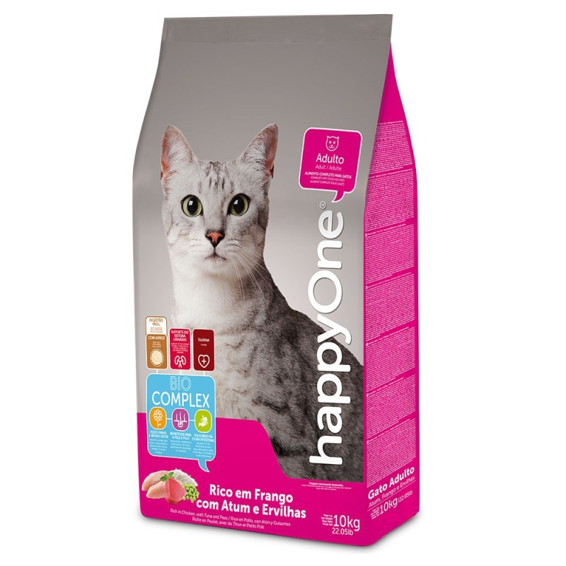 Ração para gato happyOne - Atum e frango
